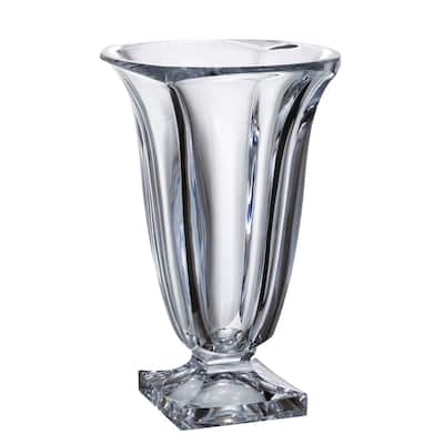 Majestic Gifts European Glass Crystalline - Footed Vase