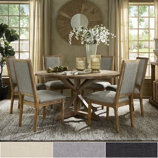 Deana Round Dining Set with Rectangular Back Chairs by iNSPIRE Q Artisan