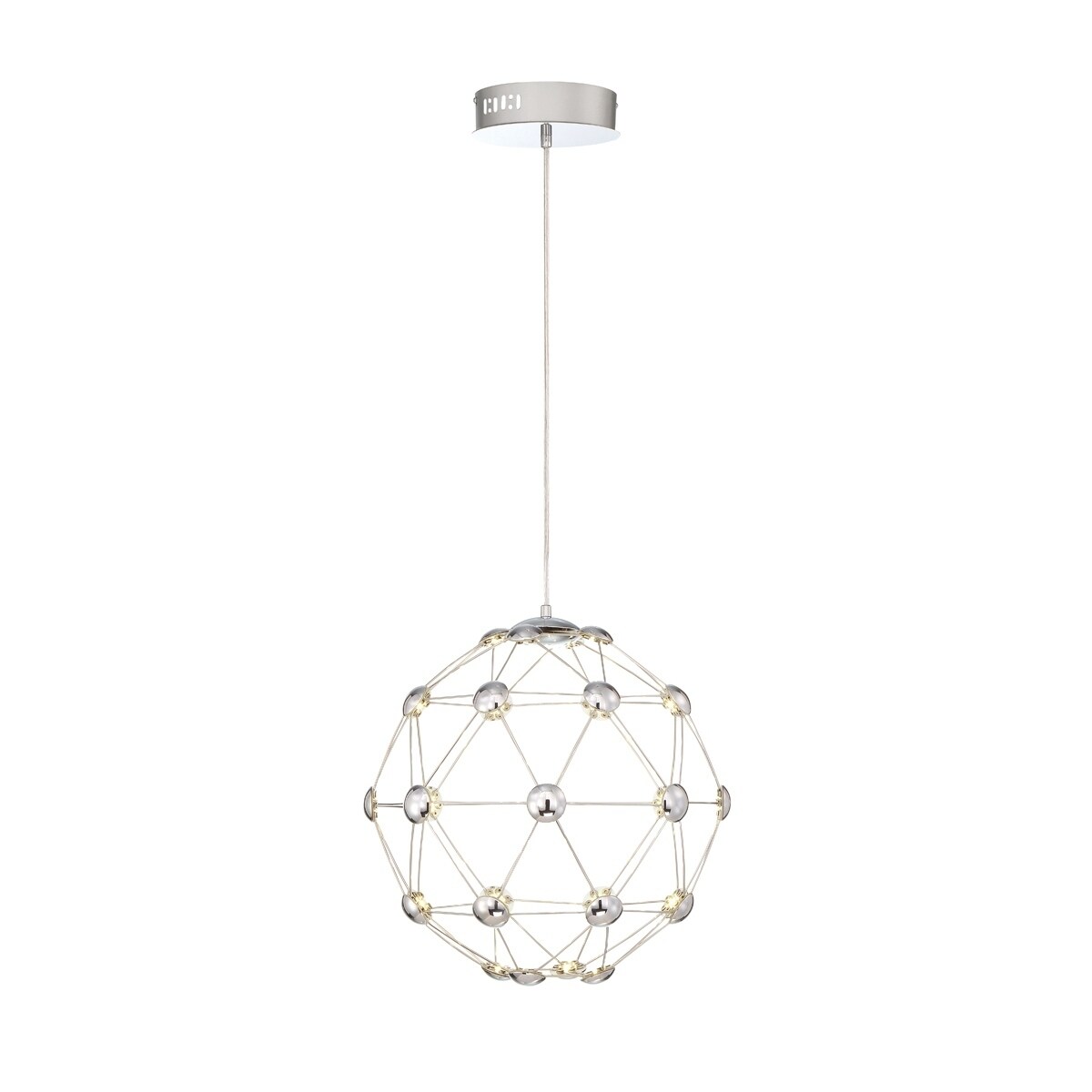 Eurofase Siena Small Globe LED Chandelier - 33720-012 - 15.50" high x 15" in diameter - Chandeliers For Bedrooms by Overstock.com