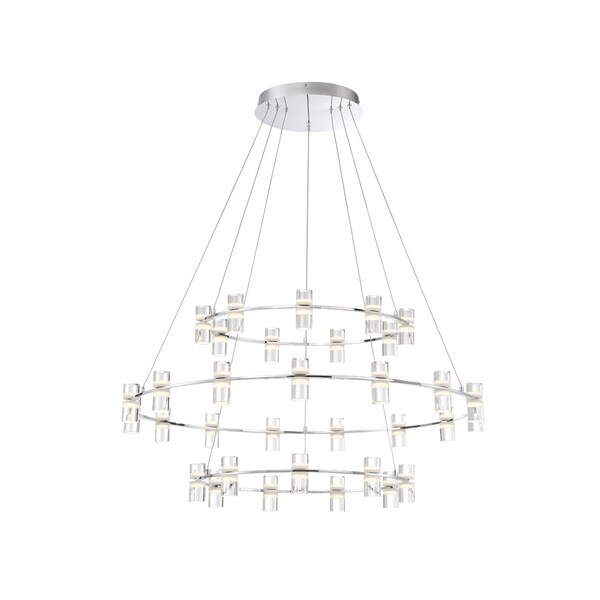 Eurofase Netto LED Large 3-Tier Ring Chandelier - 33726-014