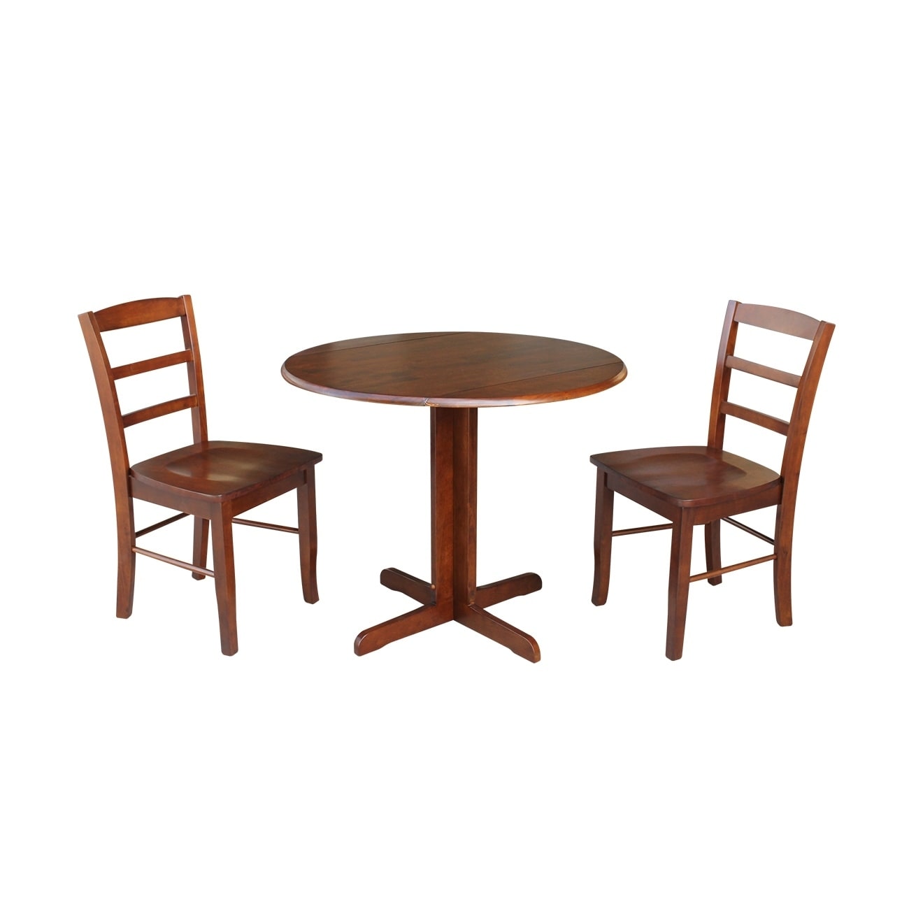 36 round drop leaf table