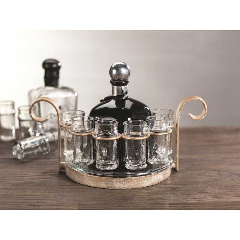 "Fiesta" 6-Shot Tequila Set, Gold