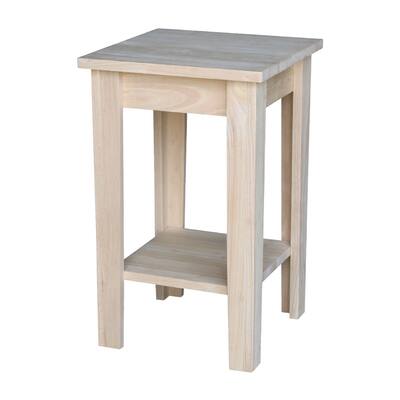 Unfinished Solid Wood Shaker Plant Stand