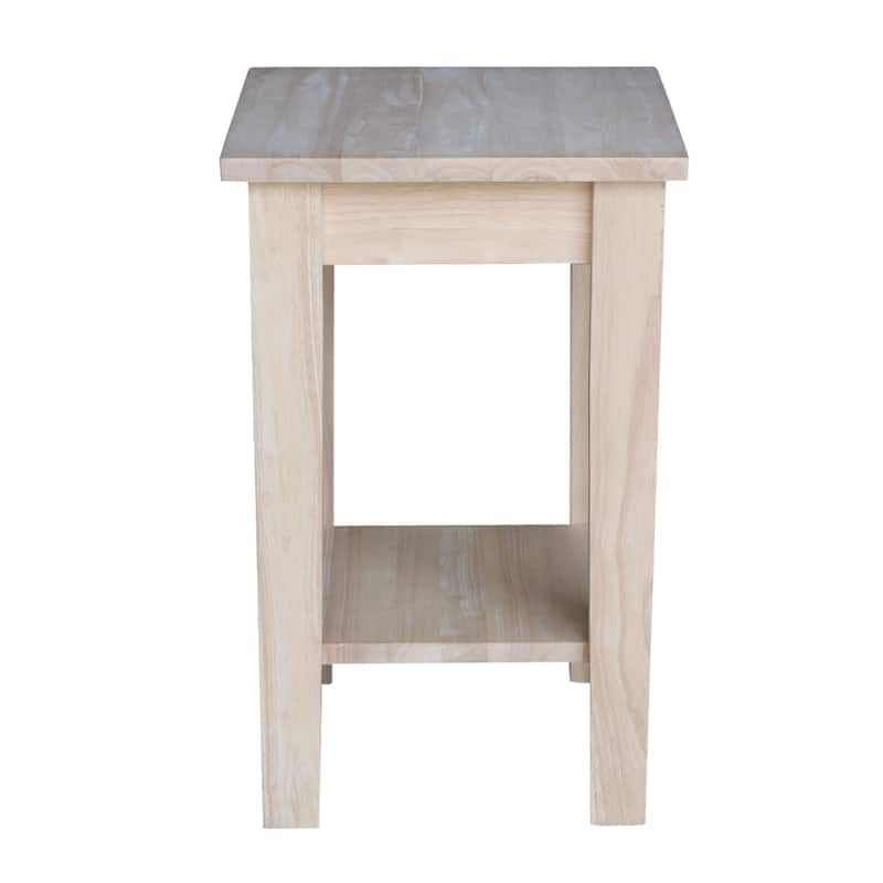 Unfinished Solid Wood Shaker Plant Stand