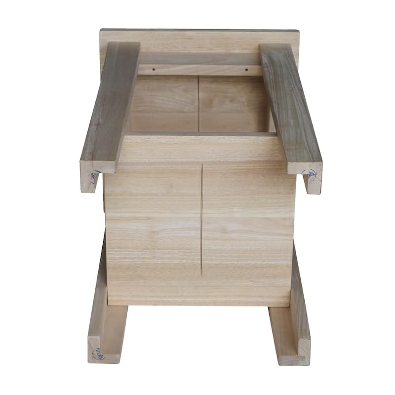 Unfinished Solid Wood Shaker Plant Stand