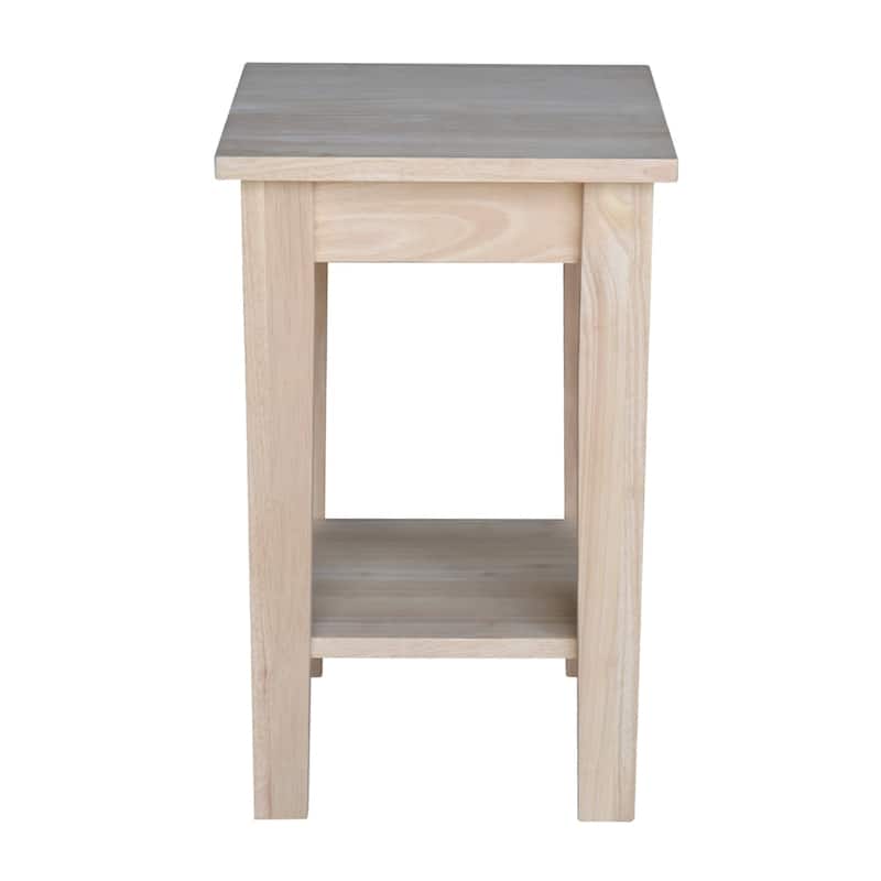 Unfinished Solid Wood Shaker Plant Stand