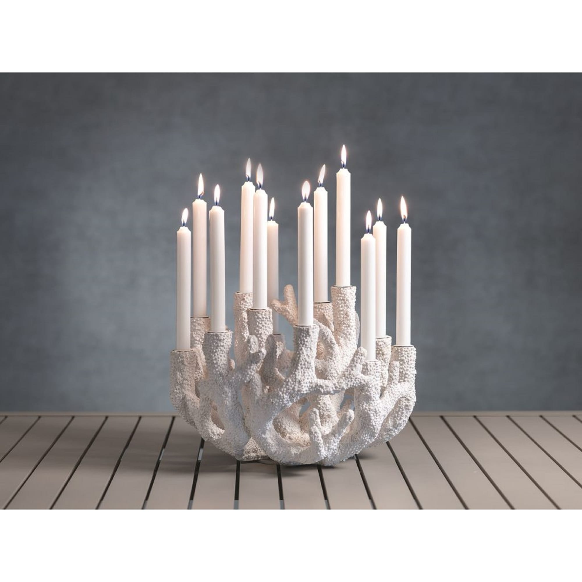 Clay Angel with Dove Taper Candle Holders, Set of 2