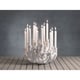 preview thumbnail 2 of 0, 12-Tier "Cayo" Coral Polyresin Taper Candle Holder
