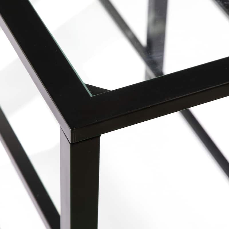 SEI Furniture Liberty Metal and Glass Media TV Stand for TV's up to 68"