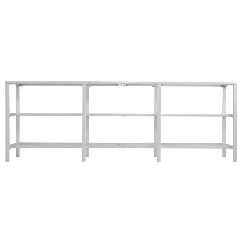 SEI Furniture Liberty Metal and Glass Media TV Stand for TV's up to 68"