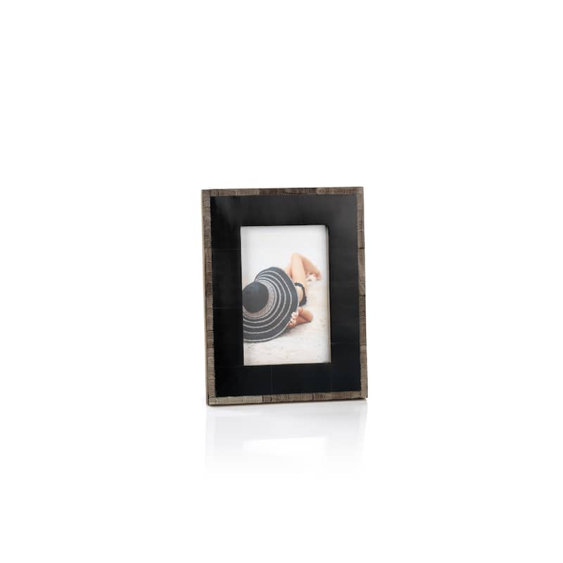 "Palm Desert" 4" x 6" Chiseled Horn Photo Frame