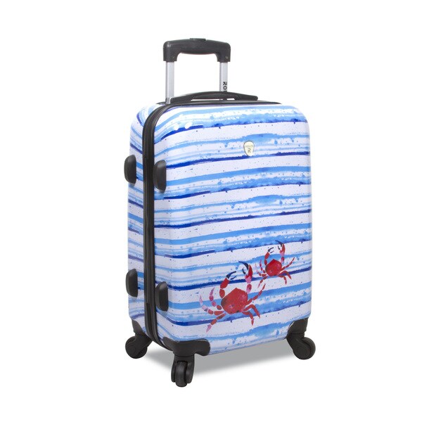 striped luggage set