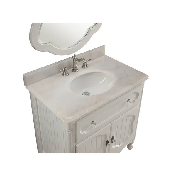 Shop 34 Benton Collection Knoxville Cottage Style White Bathroom