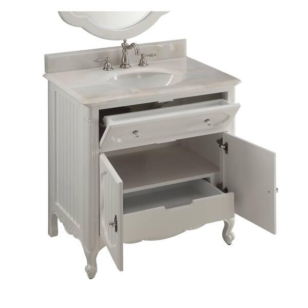 Shop 34 Benton Collection Knoxville Cottage Style White Bathroom