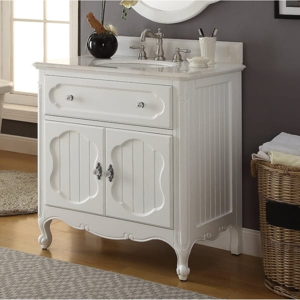 Shop 34 Benton Collection Knoxville Cottage Style White Bathroom