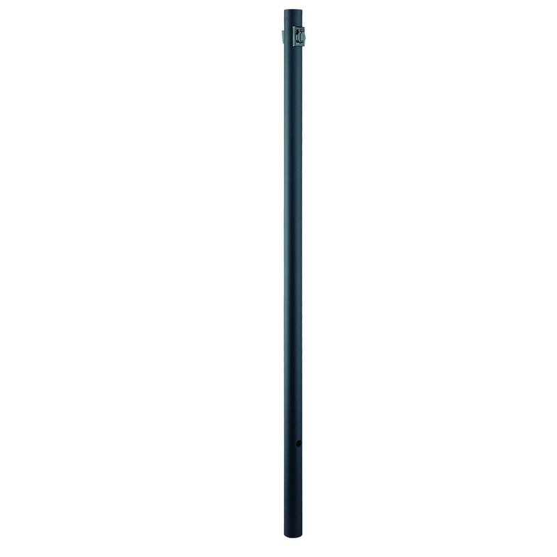 Acclaim Lighting Direct-Burial Lamp Posts Collection 7 ft. Matte Black Lamp Post with Photocell and Convenience Outlet