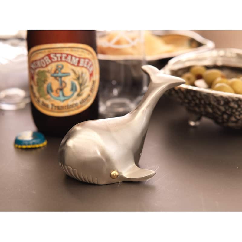 "Orca" Whale Bottle Opener, Pewter (Set of 2)