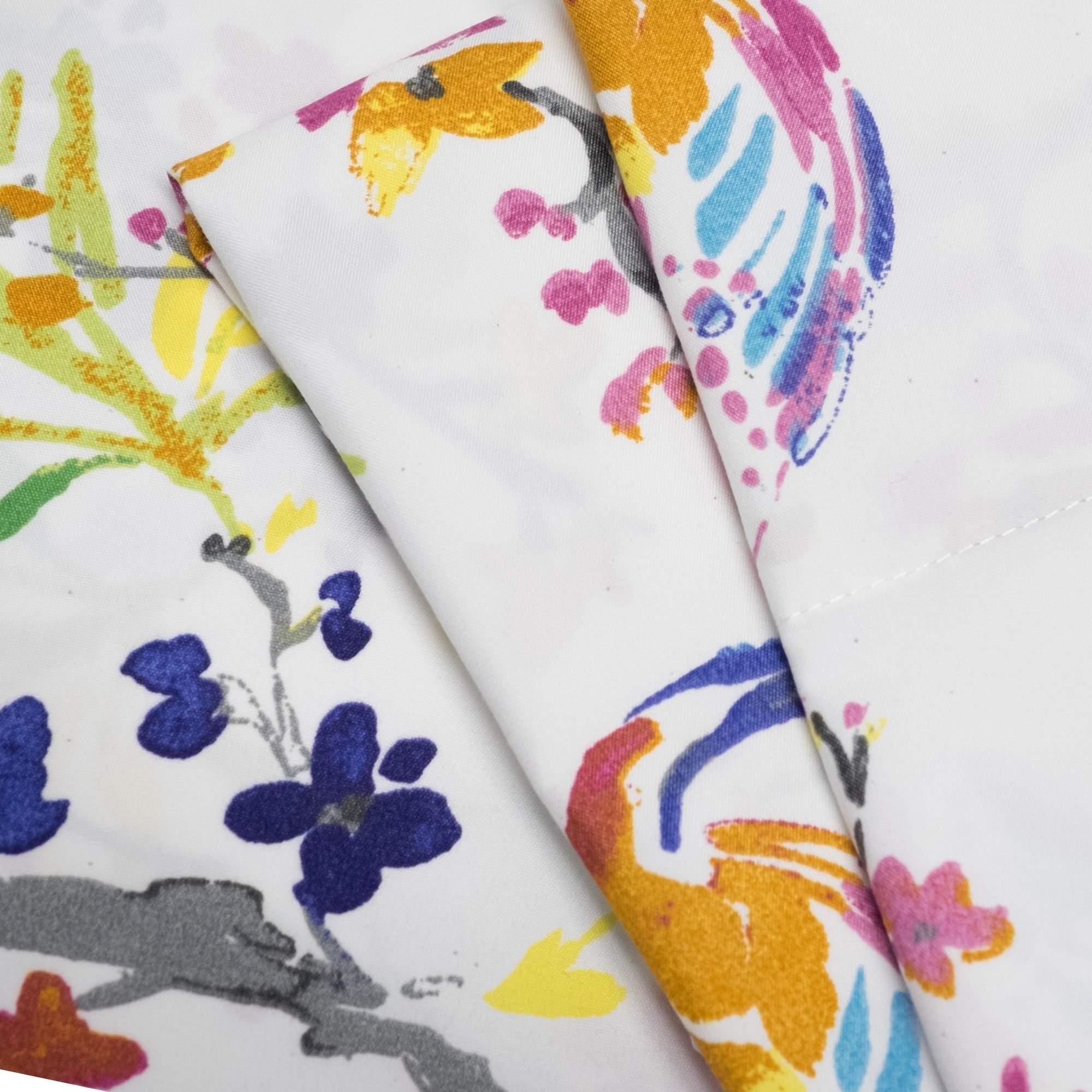 Botanical 4-Piece Patterned Deep Pocket Bed Sheet Set - Picture 10 of 15