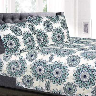 Ashley 4-Piece Patterned Deep Pocket Sheet Set