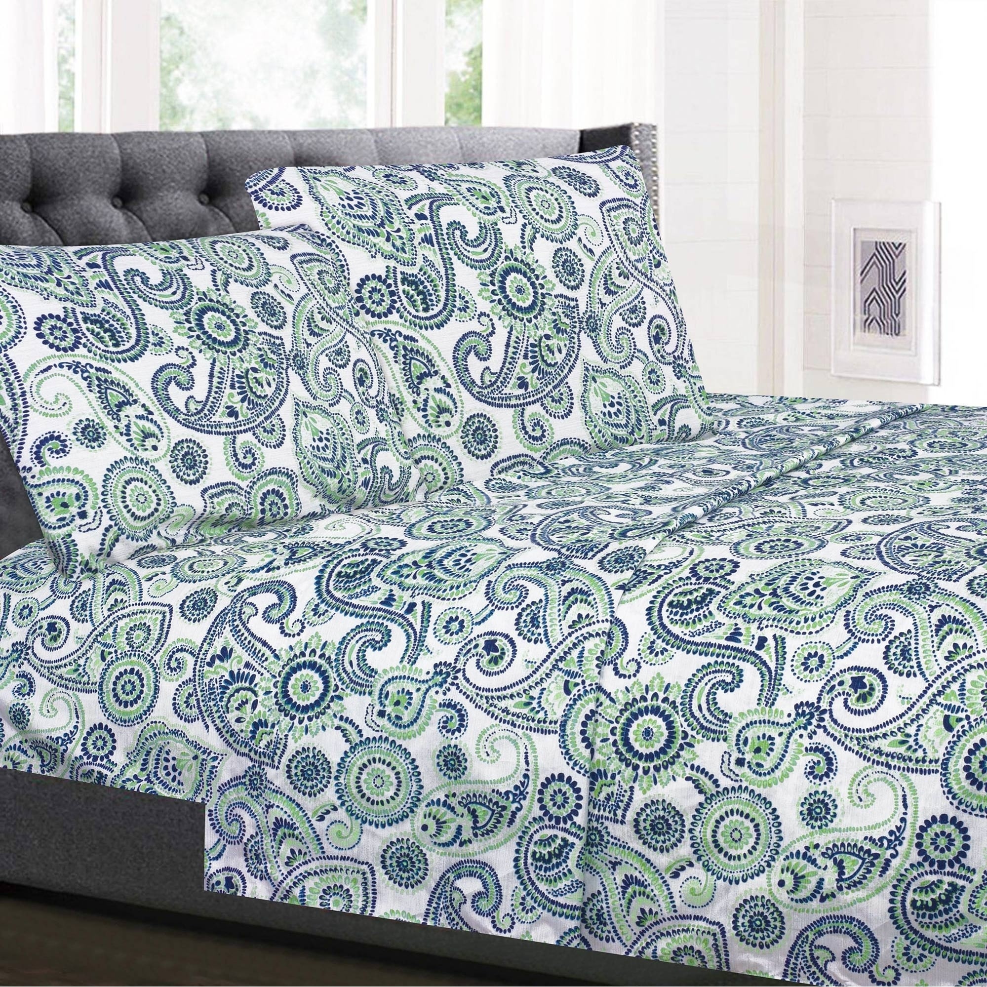 patterned king size flat sheets