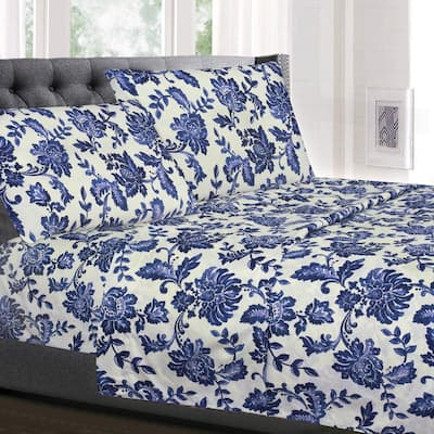 Tuscany 4-Piece Patterned Deep Pocket Sheet Set