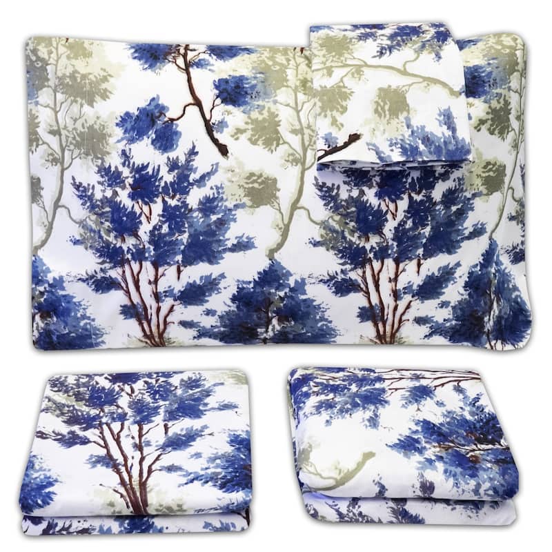 Florence 4-Piece Patterned Deep Pocket Bed Sheet Set