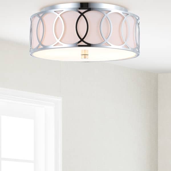 Aria 2 Light 12 25 Metal Led Flush Mount Chrome Aria 2 Light 12 25 Metal Led Flush Mount Chrome