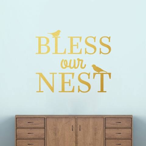 Bless Our Nest Wall Decal