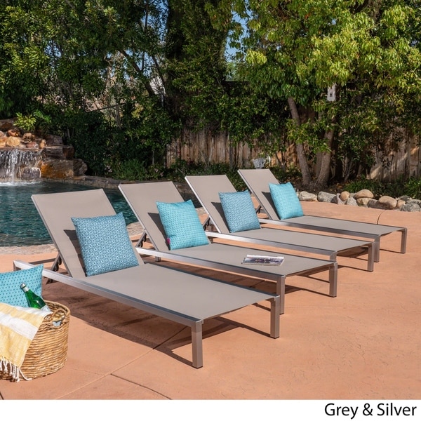 Navan Outdoor Chaise Lounge Set Of 4 By Christopher Knight Navan Outdoor Chaise Lounge Set Of 4 By Christopher Knight Home