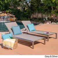 Navan Outdoor Chaise Lounge (Set of 2) by Christopher Knight Home