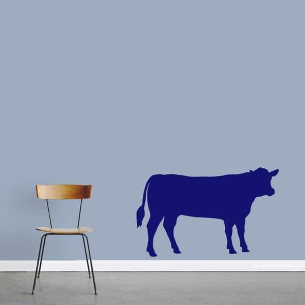 High Quality Detailed Wall Vinyl Silhouette Wall Decal 6 COW Vinyl Decal