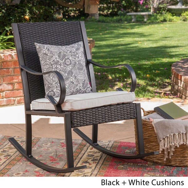 harmony outdoor rocking chair by christopher knight home