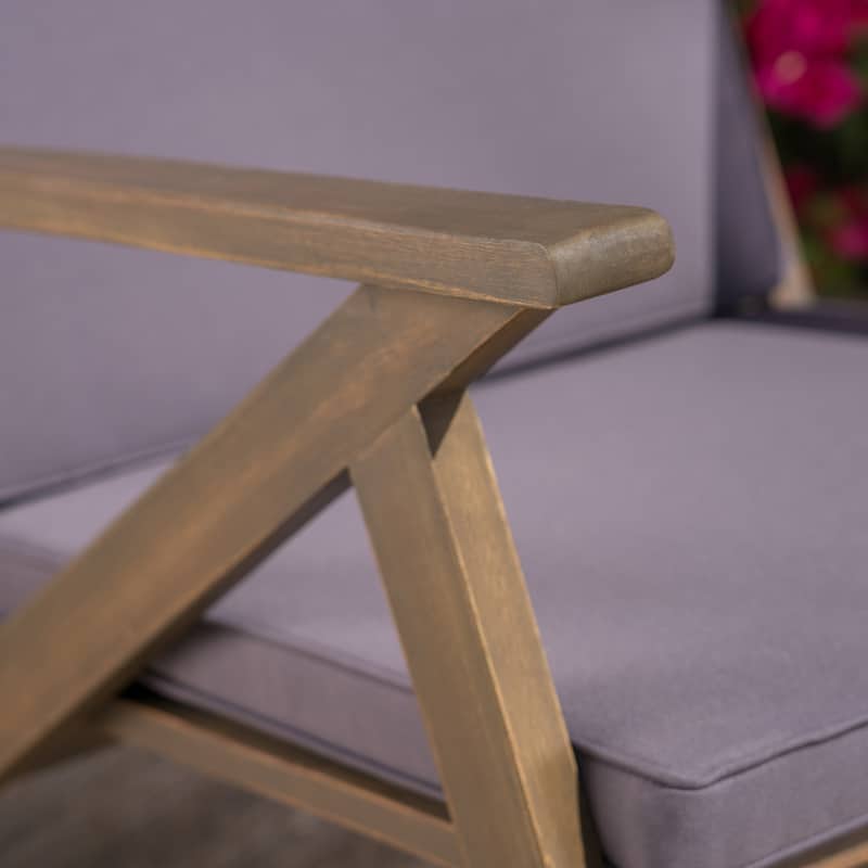 Gus Outdoor Wood Rocking Chair by Christopher Knight Home