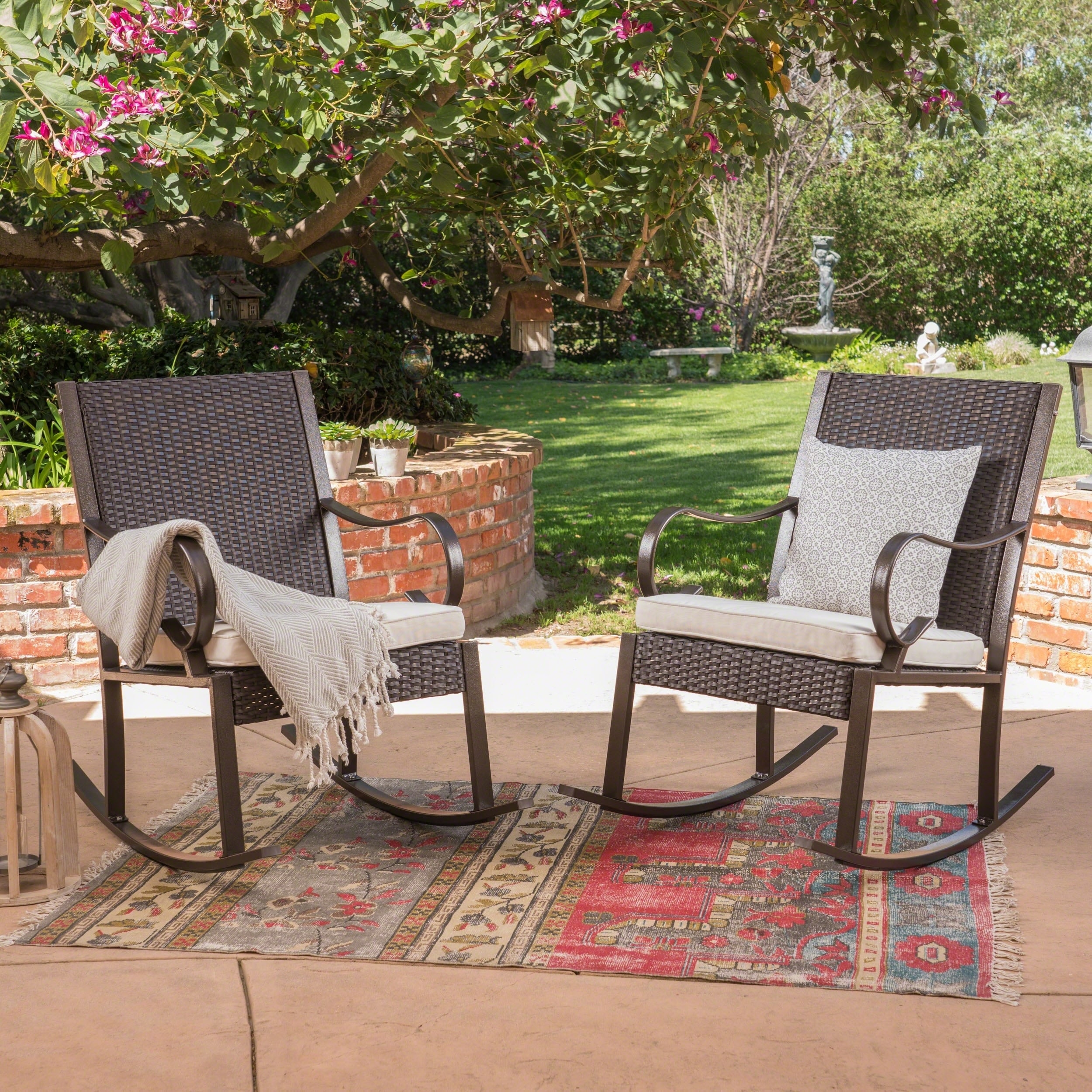 Harmony Outdoor Rocking Chair Set Of 2 By Christopher Harmony Outdoor Rocking Chair Set