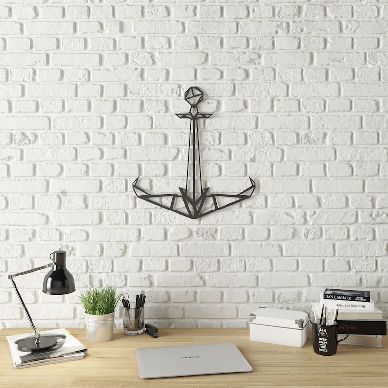 Geo Anchor Modern Metal Wall Art