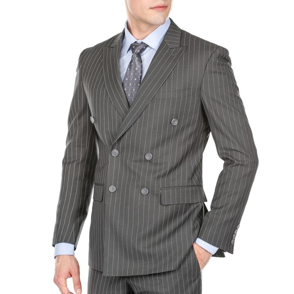 mens skinny double breasted suit