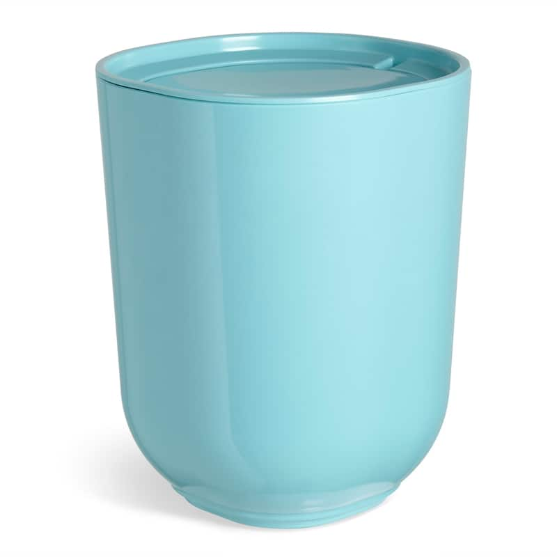 Umbra Step Waste Can with Lid - Surf Blue