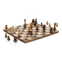 Umbra Wobble Walnut Chess Set
