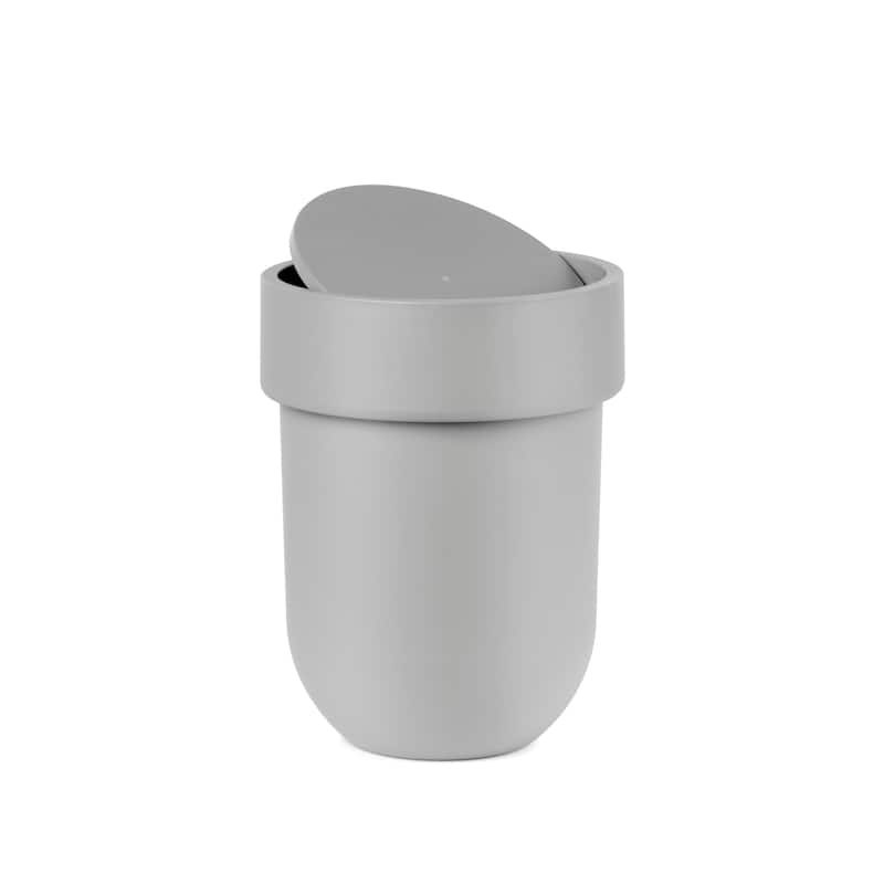 Umbra Touch Waste Can with Lid - Grey