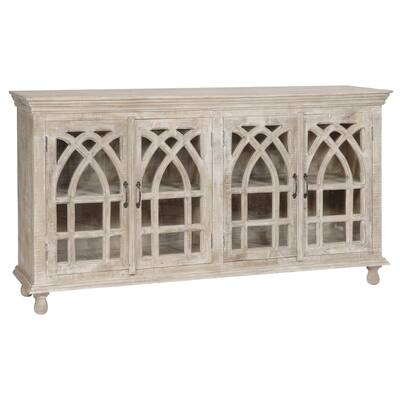 Bengal Manor Light Mango Wood 4-door Sideboard