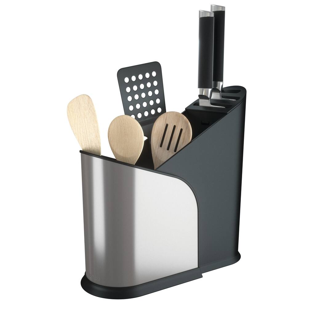 Umbra Furlo Black/Nickel Expanding Utensil Holder