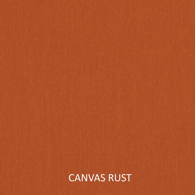 Sunbrella Rust Orange Indoor/ Outdoor Hinged Cushion - Corded