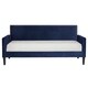 Handy Living Navy Blue Velvet Upholstered Twin-size Square Back Daybed - Thumbnail 2