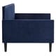 Handy Living Navy Blue Velvet Upholstered Twin-size Square Back Daybed - Thumbnail 7