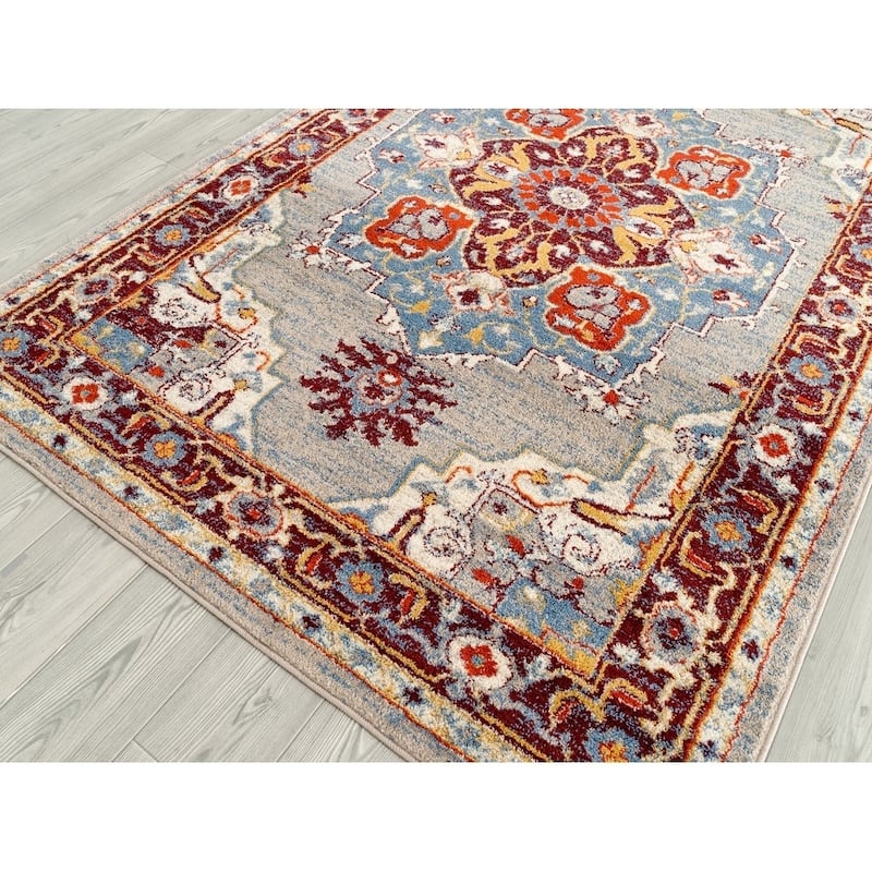 Santaria Cala Vintage Bordered Area Rug