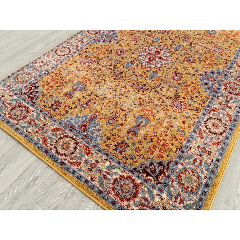 Santaria Sepha Vintage Bordered Area Rug