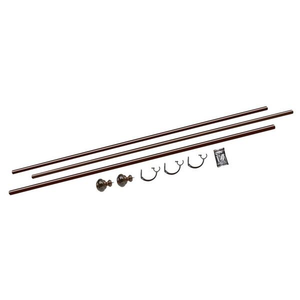 Shop Umbra Marbello Polished Bronze Extra Long 1 Inch Curtain Rod