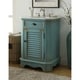 preview thumbnail 1 of 3, 24" Benton Collection Abbeville Distressed L. Blue Rustic Vanity W/BS
