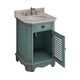preview thumbnail 4 of 3, 24" Benton Collection Abbeville Distressed L. Blue Rustic Vanity W/BS