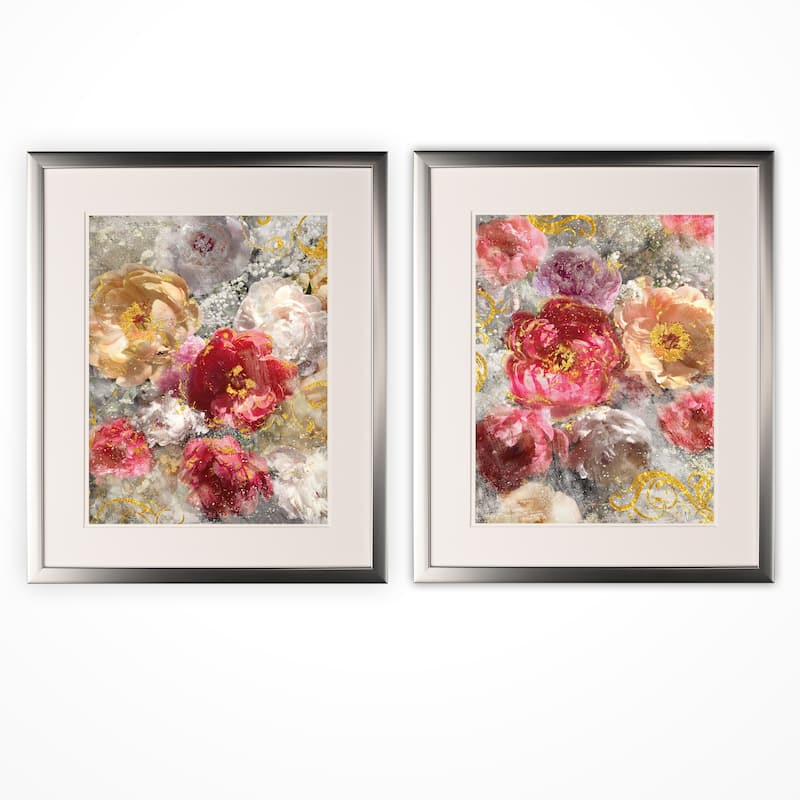 Blossoms of May -2 Piece Set - Silver Frame